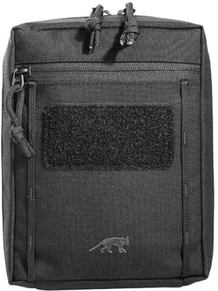 Tasmanian Tiger TT Tac Pouch 6.1 Rucksack Zusatz-Tasche mit Patch Klett-Fläche Molle-System kompatibel, Zubehör-Tasche für EDC, Werkzeug oder kleine Erste Hilfe Sets, 20 x 15 x 6 cm, Titan Grey