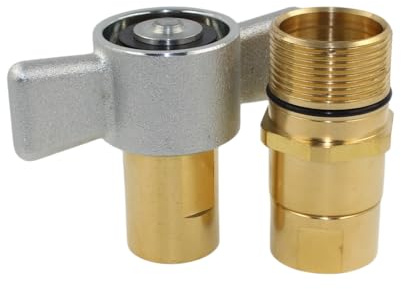 3/4 NPT Wet-Line Wing Nut Heavy Duty Hydraulic Quick Disconnect Coupler/Coupling Set Hydraulic Quick Connect for Live Bed Dump Trailer Hydraulic Systems
