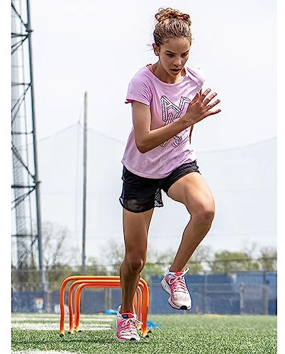 Speed/Agility Hürden Sprungstangen-Set Schnelligkeitshürden Für Das Beweglichkeitstraining, 5er Pack Leichtathletik Schnelligkeitstraining Ausrüstung, Trainer Praxis Springen Leichtathletik-Hürden ( S