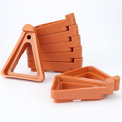 Confezione da 12 Piedini per Vasi da Fiori, Alzate Invisibili per Vasi da Fiori, Supporti per Sollevatore, Portavasi per Vasi da Interni Ed Esterni, Dita in Terracotta per Vasi da Interni Ed(Marrone)