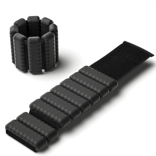 Knöchel- und Handgelenkgewichte, 2er-Set, 0,5 kg/0,9 kg, wasserdicht, tragbar, Fitness-Gewichte mit glatter Silikon-Oberfläche, hautfreundlich für Workout, Krafttraining, Yoga, Pilates, Walking,