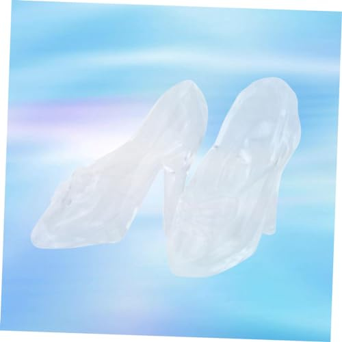 PRETYZOOM Lot De 6 Mini Chaussures À Talons Hauts en Vinyle pour Décoration De Fête De Mariage Pantoufles en Plastique pour Cosplay