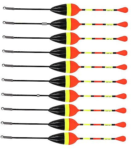 POPETPOP 10pcs Foam Carp Fishing Bobbers Float Fishing Tackle Tool 1.2g Plastic Buoy Set for Sea and Freshwater Angling