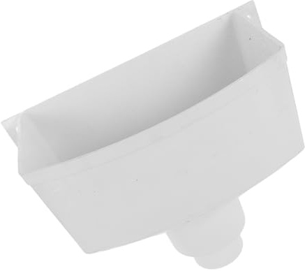 Veemoon Conector De Canalón De Bajante Pvc 110x75 Mm Para Drenaje Lluvia y Aguas Pluviales, Accesorio Doble Función, Protector Canalón Para Viviendas, Instalación Duradera
