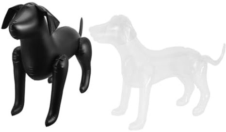 VILLFUL 2stücke PVC Aufblasbare Hundeschaufensterpuppe Für Haustierbekleidung Flexibles Und Elegantes Modell Für Tierbedarf Und Schaufensterdekoration Geeignet Für Geschäfte Und