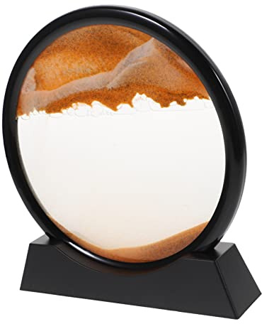 Hohopeti Sablier Créatif Avec Évolutif Décoration De Bureau Et Salon Art De Sable Mouvant Pour Détente Et