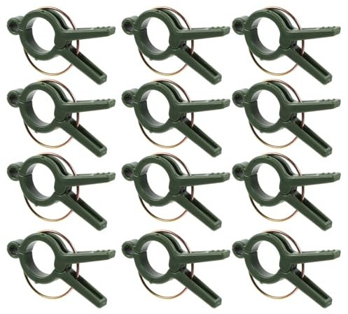 Happyyami 12stücke Gartenwerkzeuge Pflanzclips Blumenclips Stängelclips Garten Rankclips Kunststoff Tomatenclips