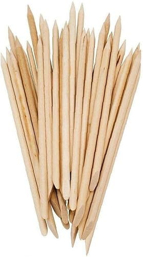 20 palillos de madera naranja para cutículas de madera naranja para quitar cutículas, instrumento de manicura, práctico y atractivo, empujadores de cutículas, herramientas y accesorios