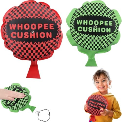 XYTAHDM 2 Pezzi ﻿Cuscino per Scoregge,Cuscino Scorreggione,Cushion Autogonfiante,Cuscino Scoregge Finte Scherzo Cuscino Scherzi Divertenti,Divertente Self-Inflating Party Cuscino Divertente Scherzo