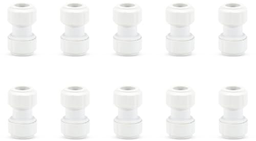 LavaPlumb Push Fit Plumbing Fittings 15mm 22mm White Pushfit Elbow Tee Coupler for Barrier & Copper Pipe WRAS Approved