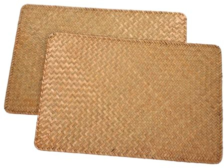 WEKADRIN 1 Set Tovagliette Rettangolari in Dacqua Isolanti E Antiscivolo Per Da Pranzo Sottobicchieri E Sottopiatti Vintage E Outdoor 2 Pezzi