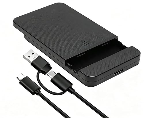Carcasa Disco Duro Externo 2,5 USB C 3.1 a SATA III con UASP 5Gbps