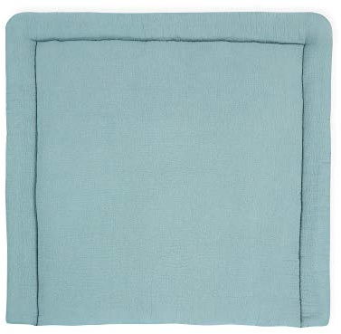 KraftKids Wickelauflage gepolstert, rundum 100% Baumwolle, Musselin Mint, ohne Beschichtung, waschbar, handgefertigt EU