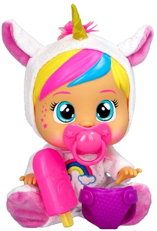 Cry Babies Loving Care Fantasy Dreamy | Baby doll that cries Real tears with Pyjamas & 3 Accessories - Toy and Gift for Boys and Girls