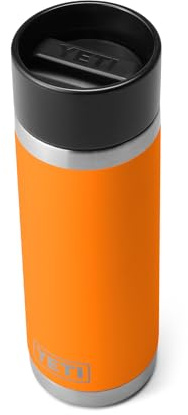 YETI Rambler 18 oz Bottle, Stainless Steel, Vacuum Insulated, with Hot Shot Cap, King Crab