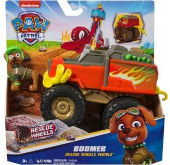cavernedesjouets Coffret pour Pat Patrouille Pat Patrouille Collection Boomer + véhicule Tout Terrain Wheels - Set Figurine et véhicule + 1 Carte Tigre
