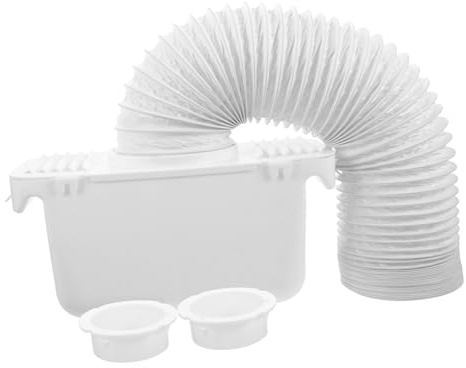 ROMISBABA Kit De Ventilation Pour Sèche-linge Intérieur Collecteur De Peluches, Bac De Récupération D'eau, Adaptateur Et Raccord En Plastique Solide Pour Conduit De Sécheuse