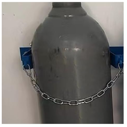 Support De Cylindre Gaz Support Mural Pour Bouteille D'oxygène Pour Maisons De Retraite/laboratoires, Support Pour Réservoir D'azote Et Support Pour Bouteille De Propane En Acier(2 set,1 slot 13 4/5in