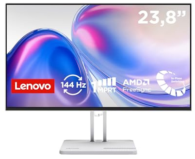 Lenovo L24-4C | 24 Full HD WLED Monitor | 1920x1080 | 16:9 | 144Hz | 1ms Reaktionszeit | HDMI | VGA | Audio 3.5mm | 4-seitig-Panel | TÜV Augenschutz | AMD FreeSync | grau | 3.8 kg