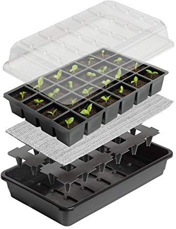 Britten & James Seed Starter Kit - 24-cell Seed Tray, Platform, Matting & Cover