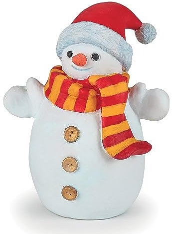 Papo -Figurine Peinte A La Main -Monde Enchanté -Bonhomme de Neige au Bonnet -39158-Pour Enfants- A Partir de 3 Ans