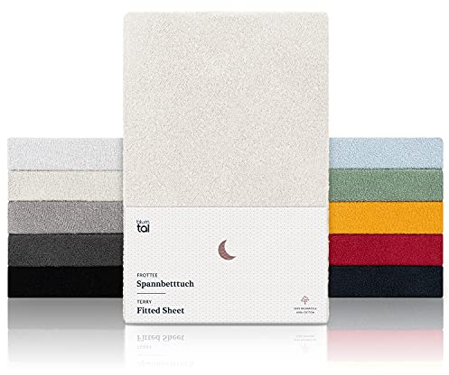 Blumtal® Sabana Bajera 140x200 de Rizo - sabanas bajeras Suaves de 140x200 - Sabana Bajera con Certificado Oeko-Tex 100 - para colchones de hasta 25 cm de Altura - Sabana 140x200 - de Color Marfil