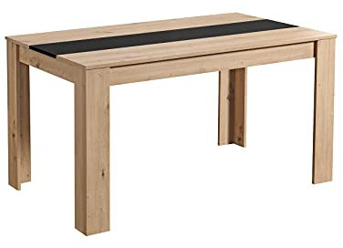 Mar.c.a. Design - Moderner Küchentisch Lissabon mit Finish Antik Eiche - Abmessungen 135 x 80 x 74 h