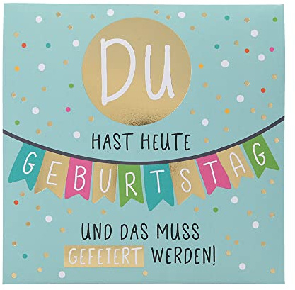 Depesche 0011694-019 Pop-up Glückwunschkarte zum Geburtstag, Klappkarte mit Musik, Lichtelementen und einem originellen Spruch, Geburtstagskarte inkl. Umschlag, Format 15,5 x 15,5 cm