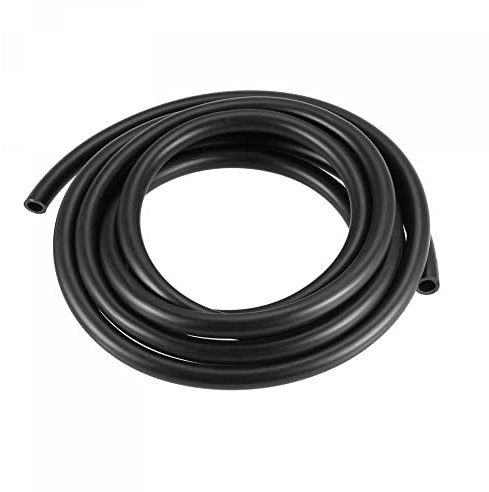 sourcing map 6mm x 9mm 13ft Black Rubber Lubricant Tubing Oil Resistant Plastic Tubing for Oil Hose, Water Tube