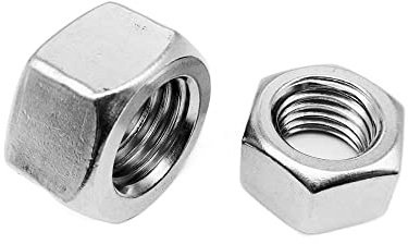 AHSKY 5/10 Stück UNF 1/4 5/16 3/8 7/16 304 A2-70 Edelstahl Standard Feingewinde Sechskantmutter Sechskantmutter (Color : Black)