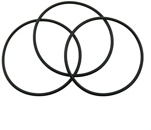 MEETOOT 3pcs O-Ring for Reverse Osmosis 10 Water Filter Housings Black Rubber O-Ring