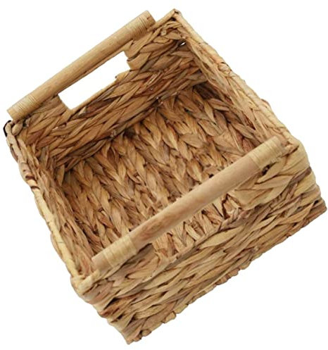 Zerodeko Cesta De Almacenamiento Tejida Con Asa Pequeña Cesta Decorativa Natural Para Baño Cocina y Sala Organizador Multifuncional Para Ropa Juguetes y Alimentos