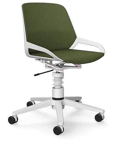 aeris Numo Task – Ergonomischer Bürostuhl mit Federbein und Rollen, Rückenschonender Stuhl ohne Armlehne, Moderner Schreibtischstuhl mit Patentierter Technik, Design Drehstuhl, Sitzhöhe 45–56 cm