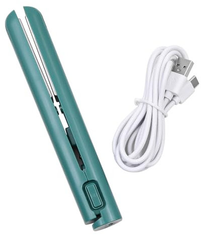 POFET Mini Ferro Arricciacapelli Doppio Uso 2 in 1 Piastra per Capelli e Arricciacapelli da Viaggio Portatile USB Plug-in Piccolo Ferro Arricciacapelli Ferro Arricciacapelli per Casa e Viagg