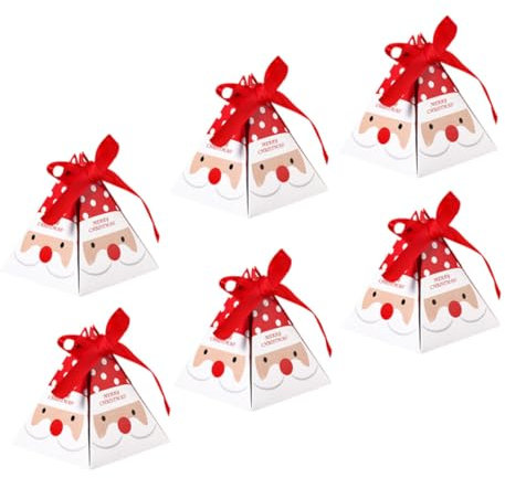 Healeved 30pcs Paper Candy Boxes Christmas Boxes for Decorations Party Favor for Christmas Party