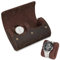 VINBAGGE Boite a Montre Homme Cuir Vache Montre Rouleau Étui de Voyage 2 Montre Organisateur de Rouleau Rangement pour Montres Boîte à Bijoux 2 Fentes Portables Boite a Montre