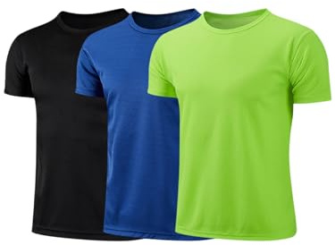 Moggemol Kids 3Pcs Rash Guard UPF 50+ UV Sun Protection T-Shirt Quick Dry Swimming Top Running Sport Athletic Tees