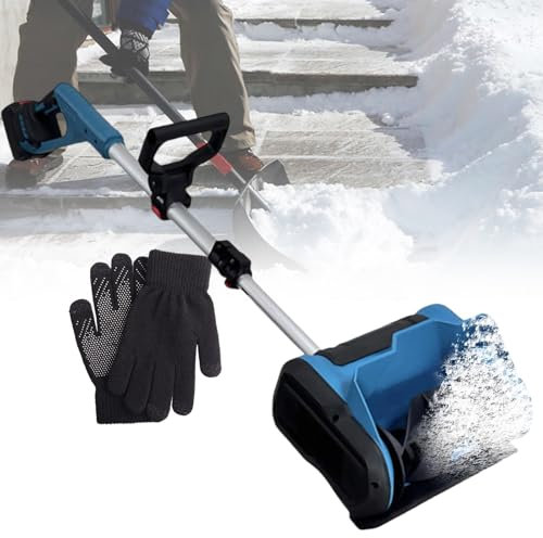 vnmudzeo Souffleuse à Neige sans Fil Distance De Projection De 26 Pi, Largeur De Nettoyage De 12,2 Po Batterie Pelle à Neige éLectrique pour AlléE 1200 W,Brushlessmotor-1Battery
