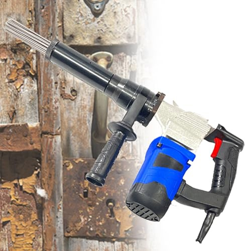 VNATWGOO Desoxidante EléCtrico De Agujas, Desoxidante De Agujas De Mano De 1100 W, Pistola para Eliminar óXido, Herramienta De Limpieza De Escoria De Soldadura, para Eliminar óXido,220V