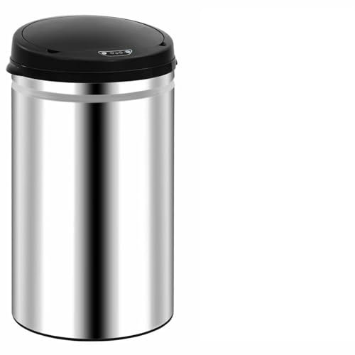 ShGaxin Poubelle avec capteur automatique 40 l en acier inoxydable, poubelles de cuisine, poubelle de cuisine, poubelle de cuisine, recyclage des ordures