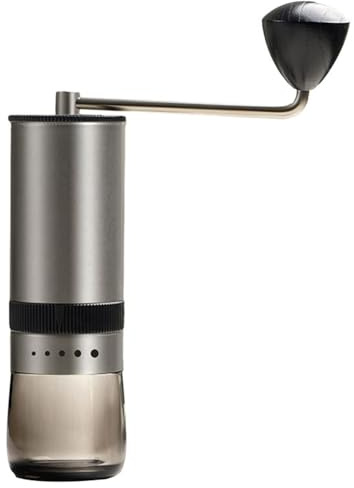 Kznifmk Macinacaffè manuale portatile, macinino manuale, macinino a mano rimovibile, macchina da caffè
