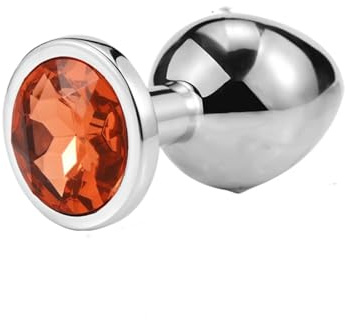 Juguetes Anales Gay Para Adultos,Tapón Anal De Metal,Juguete Erótico,Minivibrador,Tapón Anal,Privado,Bueno Para Hombres Y Mujeres,Color Naranja,3 Piezas