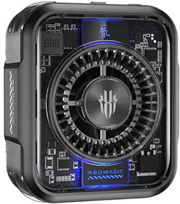 Nubia 5 Magnetischer Handykühler, Handy Kühler mit RGB-Beleuchtung, Handy-Kühlventilator für iPhone MagSafe/Android/iPad/Tablet,Telefonkühler für Gaming/Streaming/Fotografie