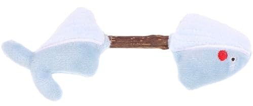 SUPVOX Juguete para Gatos con Barra Masticable de Silvervine Forma de de Peluche Resistente Arañazos y Estrés y Estimula para Gatitos