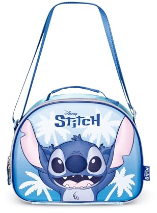 ARDITEX - Bolsa térmica infantil de Disney Stitch - 26x21x11cm - Color azul - Perfecto para niños y niñas - Ideal para la guardería, el colegio y la escuela