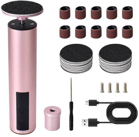 Hornhautentferner Elektrisch, Type-C Wiederaufladbare Hornhaut Entfernen Fuß Set, maniküre & Pediküre Set für rissige Fersen,Hornhaut,abgestorbener