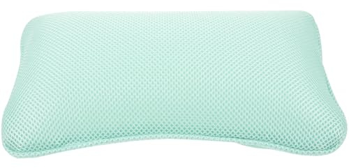 Mipcase Bath Tub Pillow Headrest with 3D Mesh Fabric and Strong Suction Cups, Non-Slip Bathroom Soaking Tub Pillow for Spa, Sauna, Travel, Washable and Comfortable Support Random Color