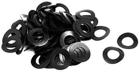 sourcing map 100pcs Rondelle Élastique Ressort Compressé Incurvée Raccord 8mm Dia. acier carbone