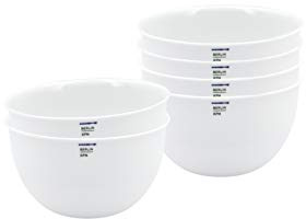 KPM Berlin LAB Bowl-Set 6-tlg., Porzellan, weiße Porzellanschalen 0,6l, handgefertigte minimalistische Porzellanschüssel, Müslischalen im Geschenkkarton