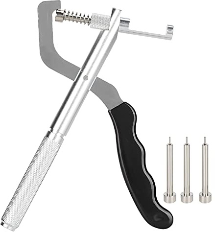 Uhrenarmband-Entfernungszange, Handheld-Uhrenarmband-Federunterstützte Zange, Armbanduhr-Armband-Gliederstift-Entfernungszange mit 3 Stiften, Geeignet für Uhrmacher und Uhrenreparaturarbeiter, Praxis | Praktisches Werkzeug, langlebige Legierung und Gummi, geeignet für Uhrenmacher, einfache Bedienung, ideal für Heimwerkstatt